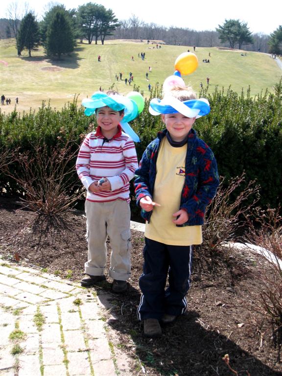 Clowns on site for balloon toys and face painting